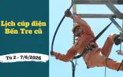 Lịch cúp điện Vĩnh Long, Bến Tre, Cù Từ ngày 2-7/6/2026: Hàng loạt khu vực mất điện