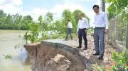 Đồng Tháp: Hai vụ sạt lở bờ kênh nghiêm trọng trong sáng 29/6
