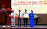 Nghề làm trống bình an được công nhận di sản văn hóa phi vật thể quốc gia
