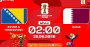 Nhận định Bosnia vs Qatar: Thắng mới còn hy vọng đi tiếp tại World Cup 2026