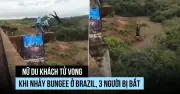 Nhảy bungee không móc dây an toàn, một phụ nữ tử vong ở Brazil