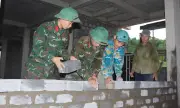 Quảng Trị: Lực lượng vũ trang hỗ trợ xây trường nội trú vùng biên