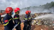Quảng Trị tăng cường phòng cháy chữa cháy tại các bãi rác dân sinh