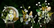 Sầu riêng, bơ, hồng non thành tác phẩm cắm hoa độc lạ ở Đà Lạt