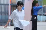 Thí sinh bước vào môn thi Ngữ văn kỳ thi tốt nghiệp THPT