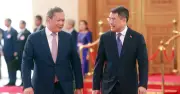 Thủ tướng Lê Minh Hân chủ trì lễ đón Thủ tướng Campuchia Hun Manet