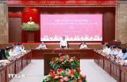 Thủ tướng Lê Minh Hưng làm việc với Ban Thường vụ Thành ủy Hà Nội
