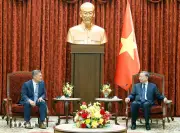 Tổng Bí thư, Chủ tịch nước tiếp quyền Bộ trưởng Hải quân Hoa Kỳ