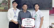Trao hơn 100 triệu đồng giúp bé trai 1 tuổi ở Ninh Bình mắc bệnh bẩm sinh