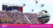 Trực thăng bay sát khán đài ở trận Pháp thắng Na Uy 4-1 tại World Cup 2026