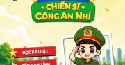 Trải nghiệm 'Chiến sĩ Công an nhí': Hóa thân thành chiến sĩ thực thụ