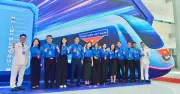 Triển lãm 'Chuyến tàu tiến vào kỷ nguyên mới' chào mừng Đại hội Đoàn XIII