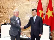 Trưởng Ban Tổ chức Trung ương Nguyễn Duy Ngọc tiếp Chủ tịch JICA