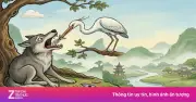 Truyện dân gian cho bé: Chó sói và sếu - Bài học về lòng vô ơn