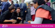 Video: Tổng thống Hàn Quốc cùng vợ đi chợ truyền thống gây sốt