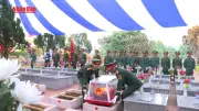 Video truy điệu và an táng hai cột 16 liệt sĩ quân tình nguyện