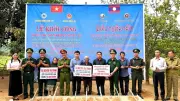 Xã Hướng Lập: Khởi công xây nhà nghĩa tình biên giới Việt-Lào