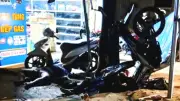 Xe máy tốc độ cao tông gốc cây, 1 người chết, 1 người bị thương nặng