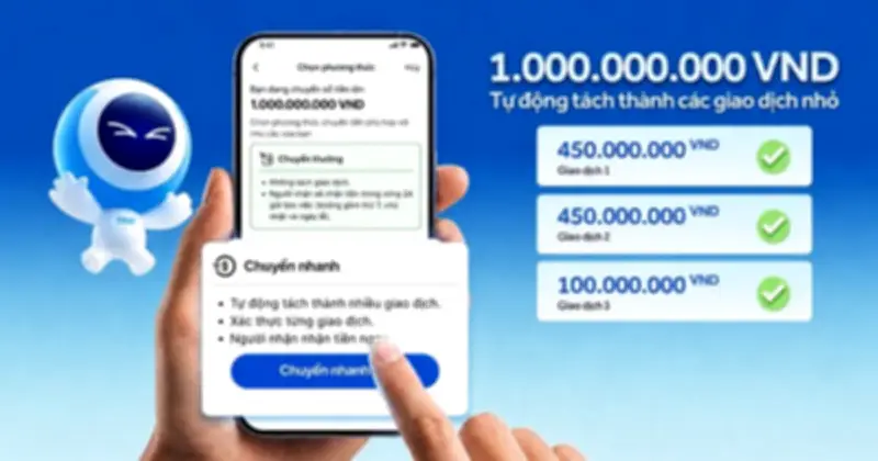 ACB ONE nâng cấp gợi ý tách lệnh chuyển khoản từ 500 triệu đồng