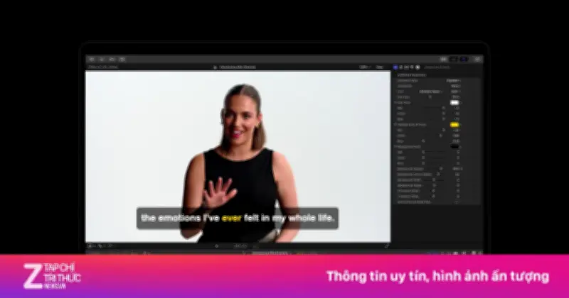 Apple cập nhật tính năng tự động tạo phụ đề AI trên Final Cut Pro