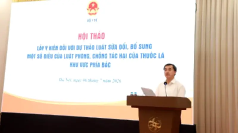 Bộ Y tế tham vấn chính sách sửa Luật Phòng chống tác hại thuốc lá