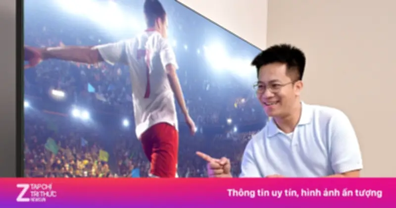 BLV Anh Quân ấn tượng với Samsung AI TV Micro RGB và Mini LED mùa World Cup