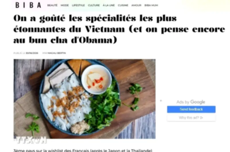 Báo Pháp gợi ý món ăn tinh tế, tốt cho sức khỏe ở Việt Nam