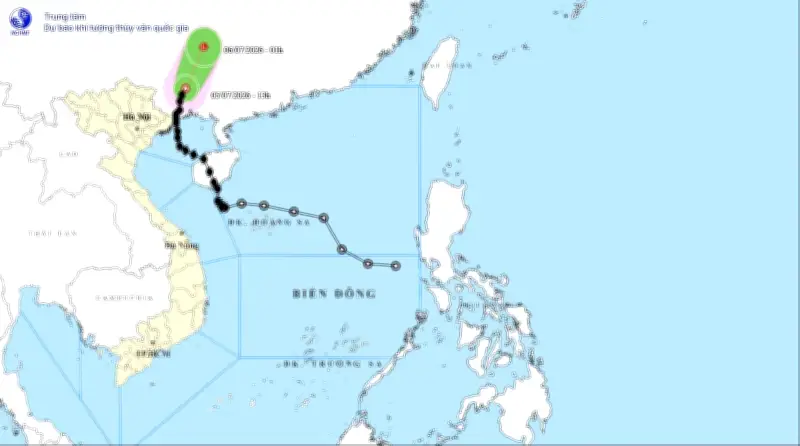 Bão số 1 suy yếu thành áp thấp nhiệt đới, sau thành vùng áp thấp