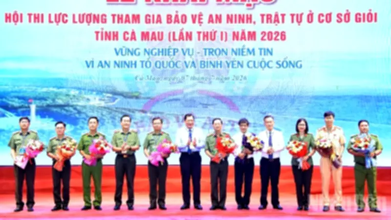 Cà Mau tổ chức Hội thi lực lượng bảo vệ an ninh trật tự cơ sở lần thứ I