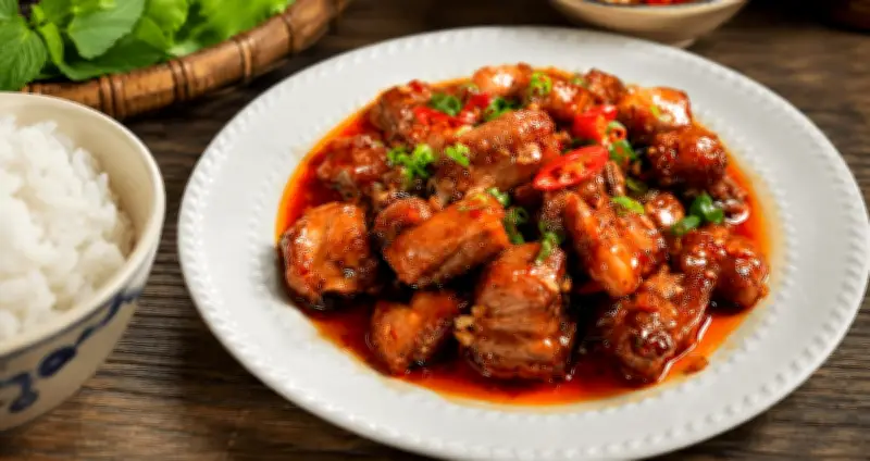 Cách làm sườn rim mắm ngon đậm đà, mềm thơm cho bữa cơm