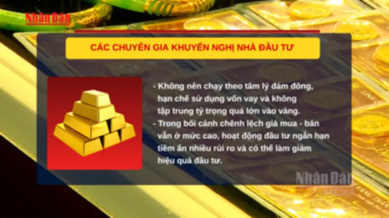 Chuyên gia khuyến nghị thận trọng khi đầu tư vàng trong bối cảnh biến động