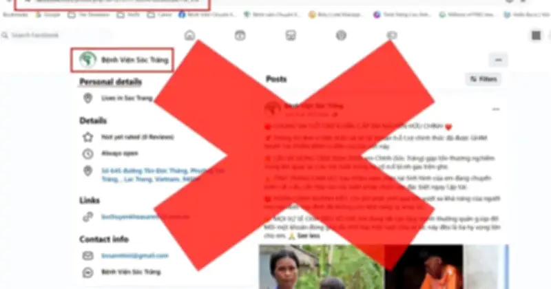 Cảnh báo Facebook giả mạo Bệnh viện Sóc Trăng kêu gọi từ thiện