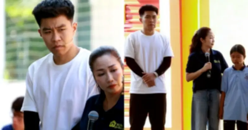 Cầu thủ Lý Đức khóc nghẹn vì cảnh em nhỏ mồ côi cha trong 'Mái ấm gia đình Việt'