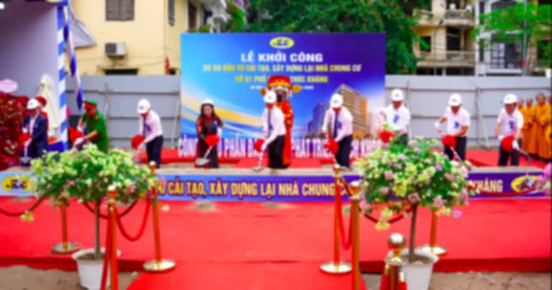 Hà Nội khởi công cải tạo chung cư cũ 51 Huỳnh Thúc Kháng, 42 căn hộ tái định cư