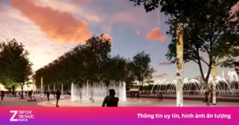 Hà Nội xây quảng trường, đài phun nước trên phố đi bộ Trần Nhân Tông
