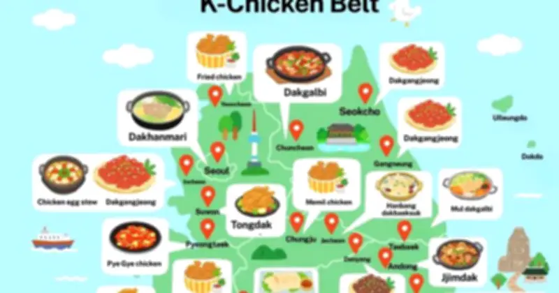 Hàn Quốc ra mắt 'bản đồ kho báu' gà cho tín đồ ẩm thực