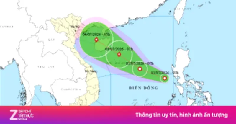 Đêm nay đến sáng mai, Biển Đông đón bão số 1, hướng vào vịnh Bắc Bộ