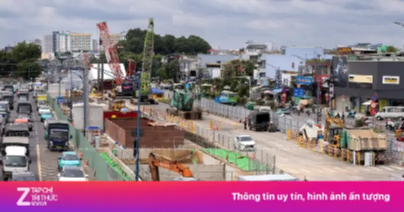 Metro số 2 TP.HCM bắt đầu thi công ga ngầm đầu tiên ST10 Phạm Văn Bạch