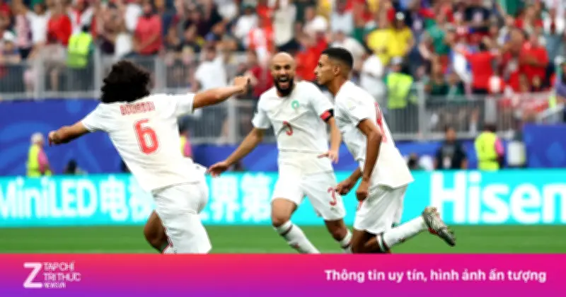 Morocco mở tỷ số 1-0 trước Canada nhờ pha đá phản lưới nhà