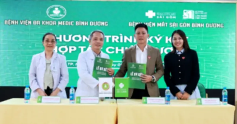 Mắt Sài Gòn Bình Dương hợp tác chiến lược với Đa khoa Medic