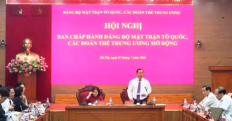 Đảng ủy MTTQ yêu cầu tinh gọn bộ máy các hội quần chúng
