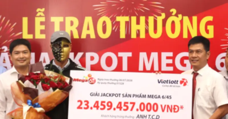 Người đàn ông An Giang trúng Vietlott hơn 23,4 tỷ đồng