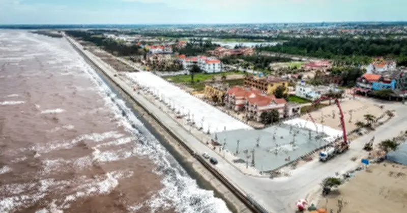 Ninh Bình: Hiện trạng bất ngờ tại bãi biển Quất Lâm sau khi đổi tên