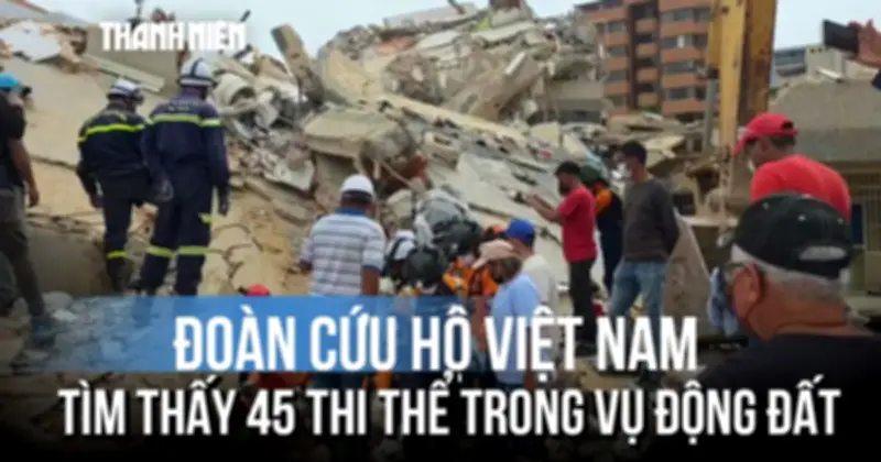 Đoàn cứu nạn Việt Nam tìm thấy 45 thi thể trong động đất Venezuela