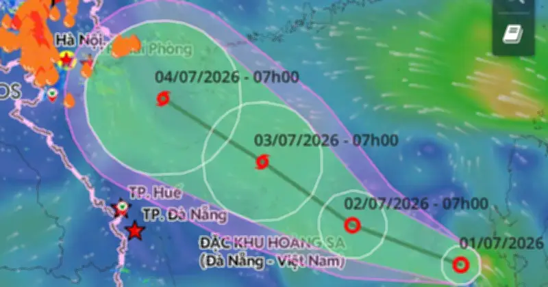 Áp thấp nhiệt đới mạnh lên thành bão số 1, khả năng đổ bộ Bắc Bộ ngày 4/7