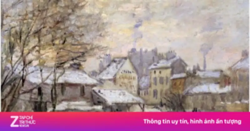 Phân tích bức 'Hiệu ứng tuyết, Mặt Trời lặn' của Monet: Vẻ đẹp ngoại ô