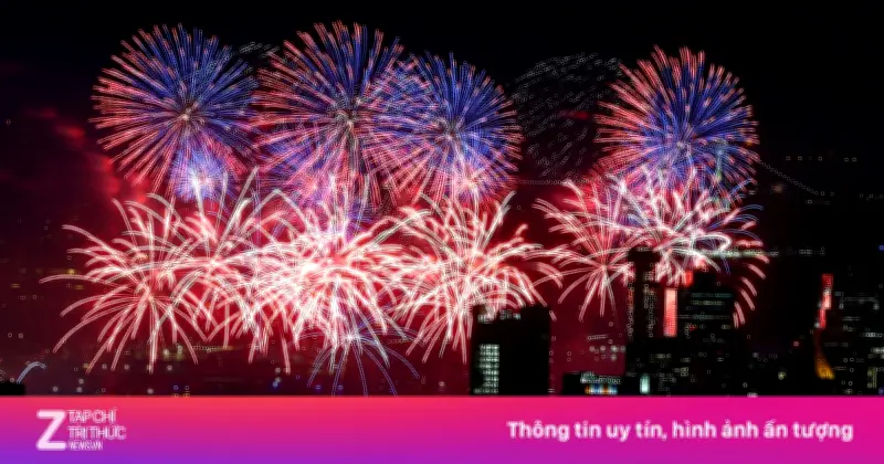 Pháo hoa rực sáng bầu trời New York mừng 250 năm Quốc khánh Mỹ