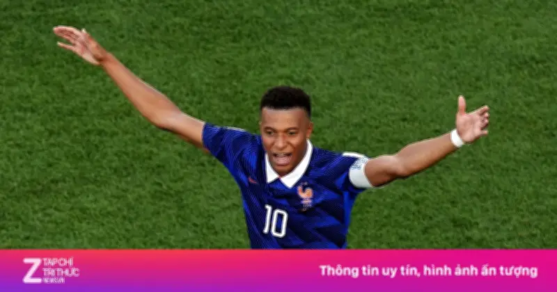 Pháp mở tỷ số 1-0 trước Paraguay nhờ bàn thắng của Kylian Mbappe