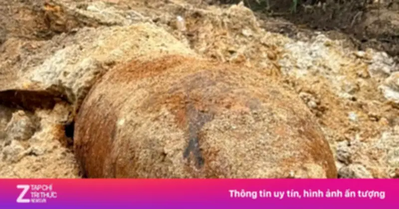 Phát hiện bom nặng nửa tấn khi thi công đường tại Lào Cai