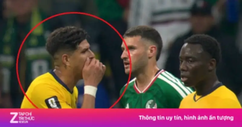 Piero Hincapie nhận thẻ đỏ vì che miệng ở World Cup 2026